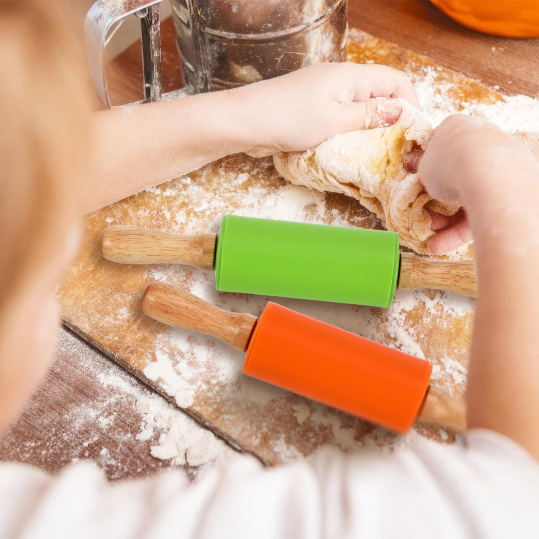 STOBOK Kinder Nudelholz Silikon Teigroller Kompakt Grösse Ergonomisch Leicht Zu Halten Für Backen Un