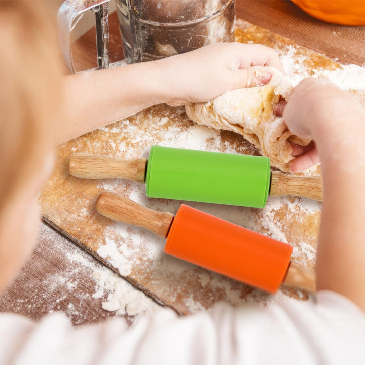 STOBOK Kinder Nudelholz Silikon Teigroller Kompakt Grösse Ergonomisch Leicht Zu Halten Für Backen Un