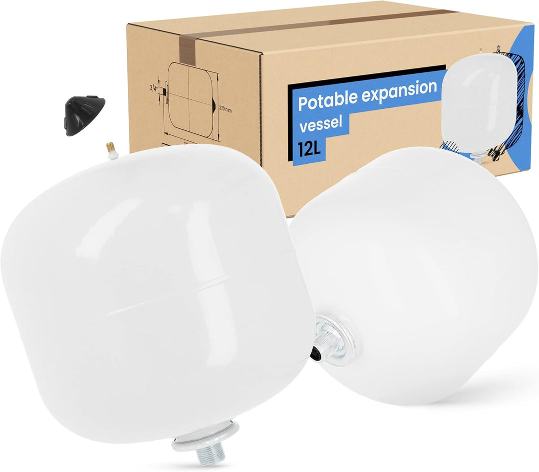 Instalguru Trinkwasser-Ausdehnungsgefäss Druckbehälter Geschlossenes System Vertikal Starke Stahl-Gu