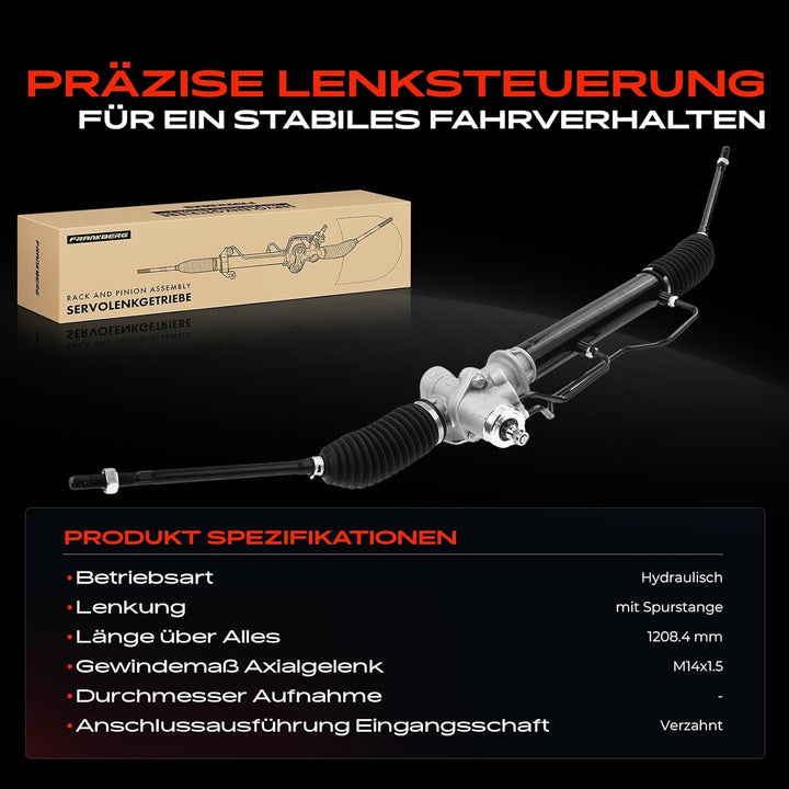 Frankberg Lenkgetriebe Servolenkgetriebe Hydraulisch für Linkslenker Kompatibel mit Lantra II J-2 1.