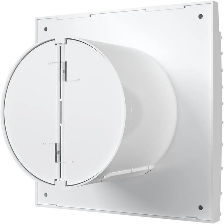 Vlano ONDA 100 TH Badlüfter mit Feuchtigkeitsensor, Nachlauf und Lichtsensor, Lüftungsmodus, Rücksch