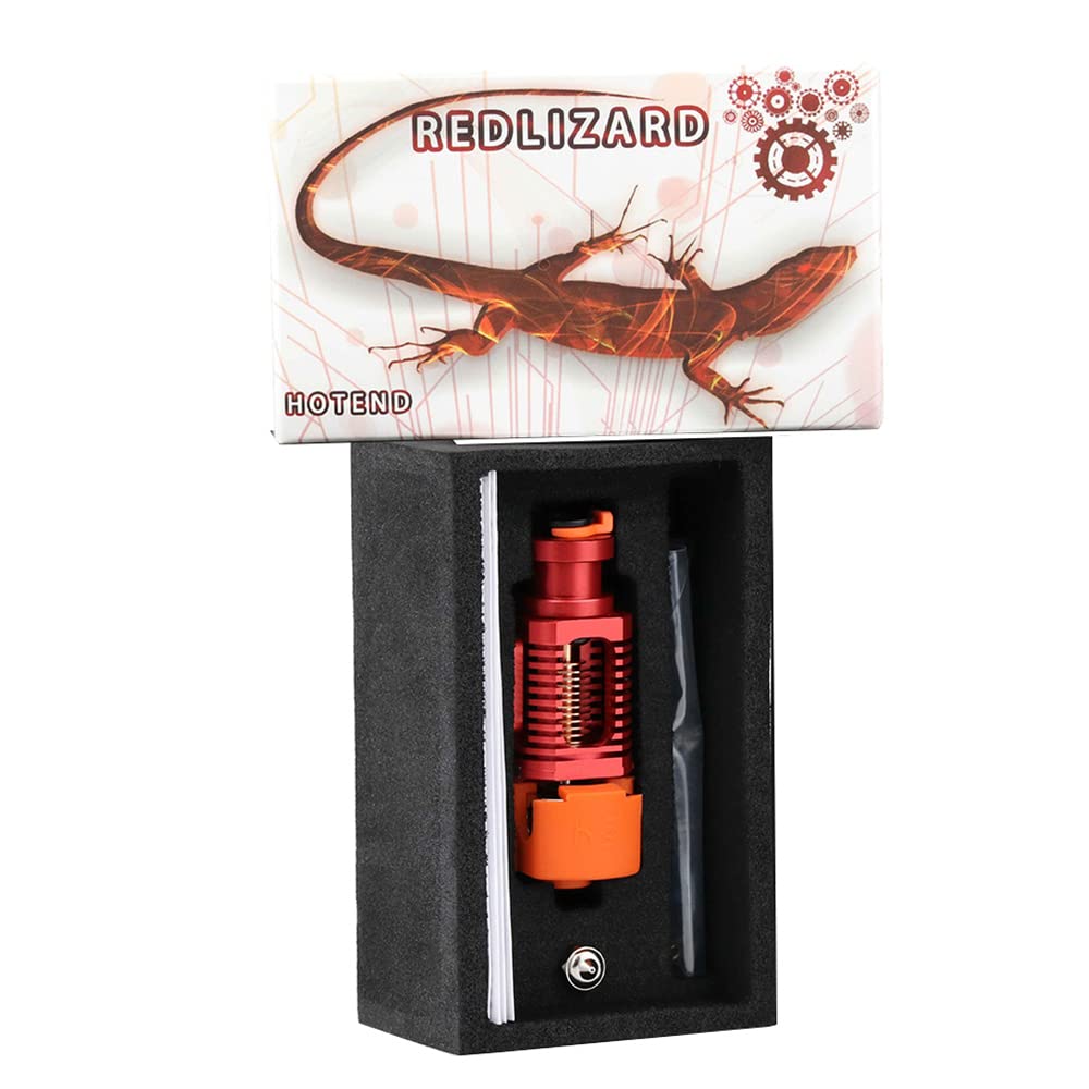 Upgrade Red Lizard k1 V6 Hotend Plated Copper Nozzle Block Compatible with CR10 Ender 3 V2 Pro Ender