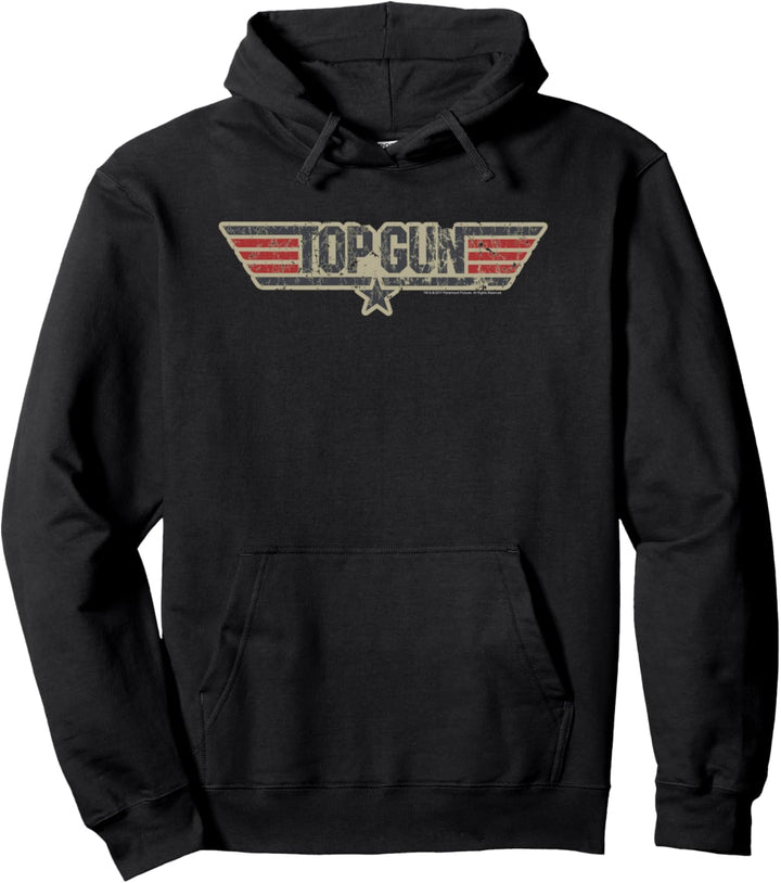 Top Gun Zerstörtes Transferlogo Pullover Hoodie