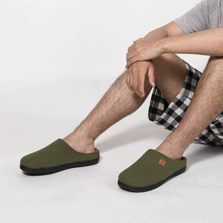 RockDove Herren Original Zweifarbige Hausschuhe mit Rückstellschaum 40/41 EU Zweifarbig, 40/41 EU Zw