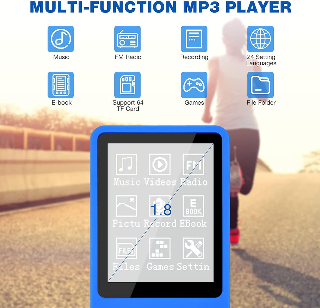 MP3-Player, MP3/MP4 digitaler Musik-Player, Lychee Upgrade, 8 GB, tragbarer HiFi-Sound, Musik-Player