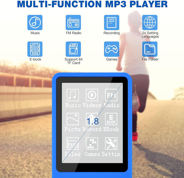 MP3-Player, MP3/MP4 digitaler Musik-Player, Lychee Upgrade, 8 GB, tragbarer HiFi-Sound, Musik-Player