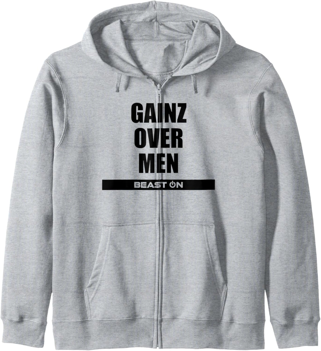 Gains Gainz over Men Training Fitness Gym Motivation Sprüche Kapuzenjacke