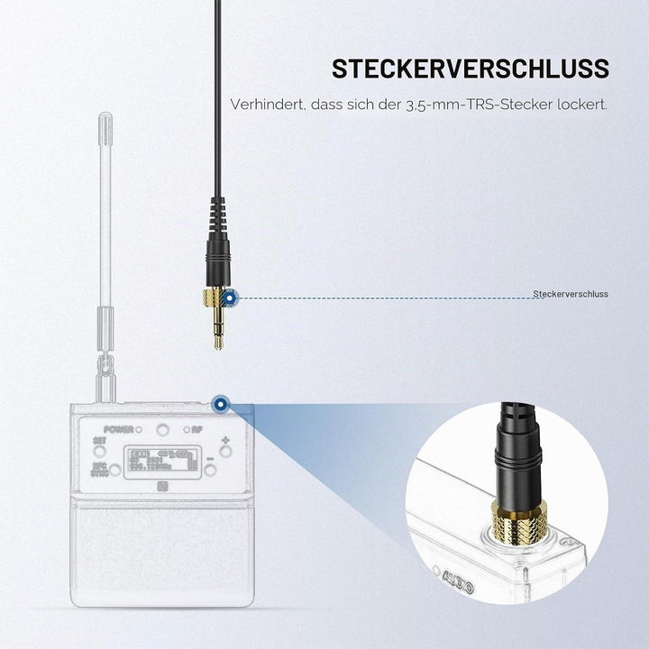 NEEWER Ansteckmikrofon (2er Pack), kabelgebundenes Mikrofon, Omnidirektionales Kondensator Lavalier