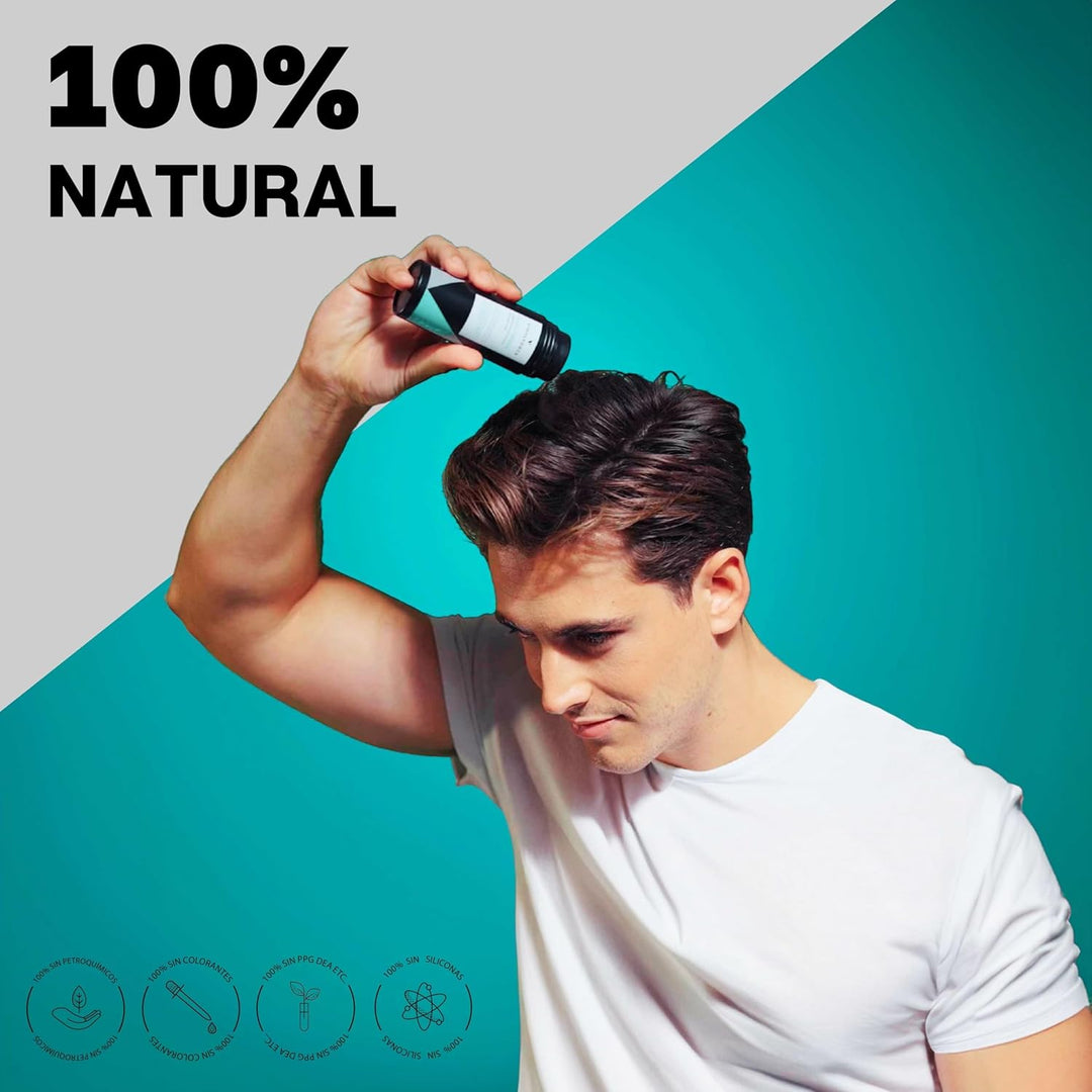 VidalForce. Streuhaar Dunkelbraun 30gr I 100% Natürlich Ansatzpuder I Dichtes Haar in 20 s I Ansatzp