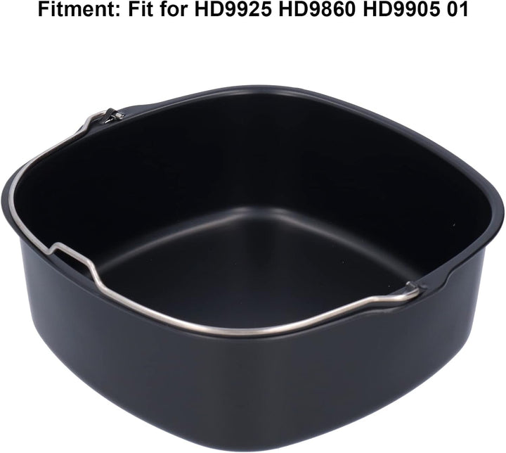 Fritteusen-Zubehör, quadratisch, hitzebeständig, zum Backen für HD9925 HD9860 HD9905 01, für Restaur