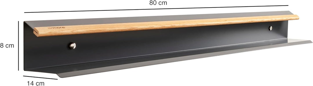 Armore Schuhregal, modern, platzsparend, schmal, zum Aufhängen an der Wand, Eingangsbereich, Metall,