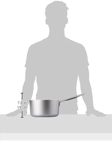 Pentole Agnelli ALMA10524 Professionelles Aluminium 3 mm, hoher Auflauf mit Griff, 5,6 l, 5,6 l