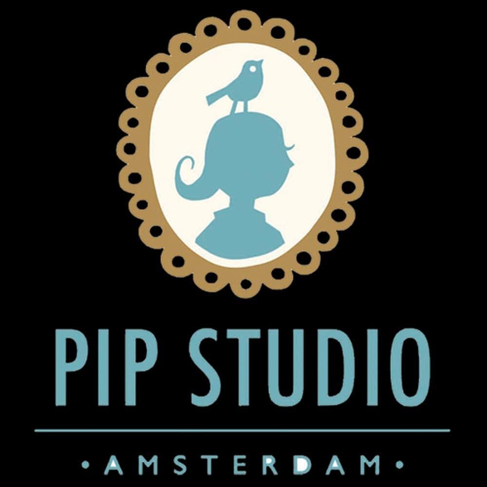 Pip Studio Nackenrolle Birds in a Row | grün - 22 x 70
