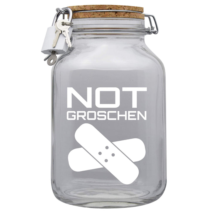 Spardose Notgroschen Geld Geschenk Idee Transparent XXL