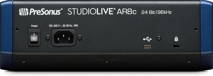 PreSonus StudioLive AR8c, 8-Kanal, Hybrid Digital/Analog Performance Mischpult/USB-C-kompatibles Aud