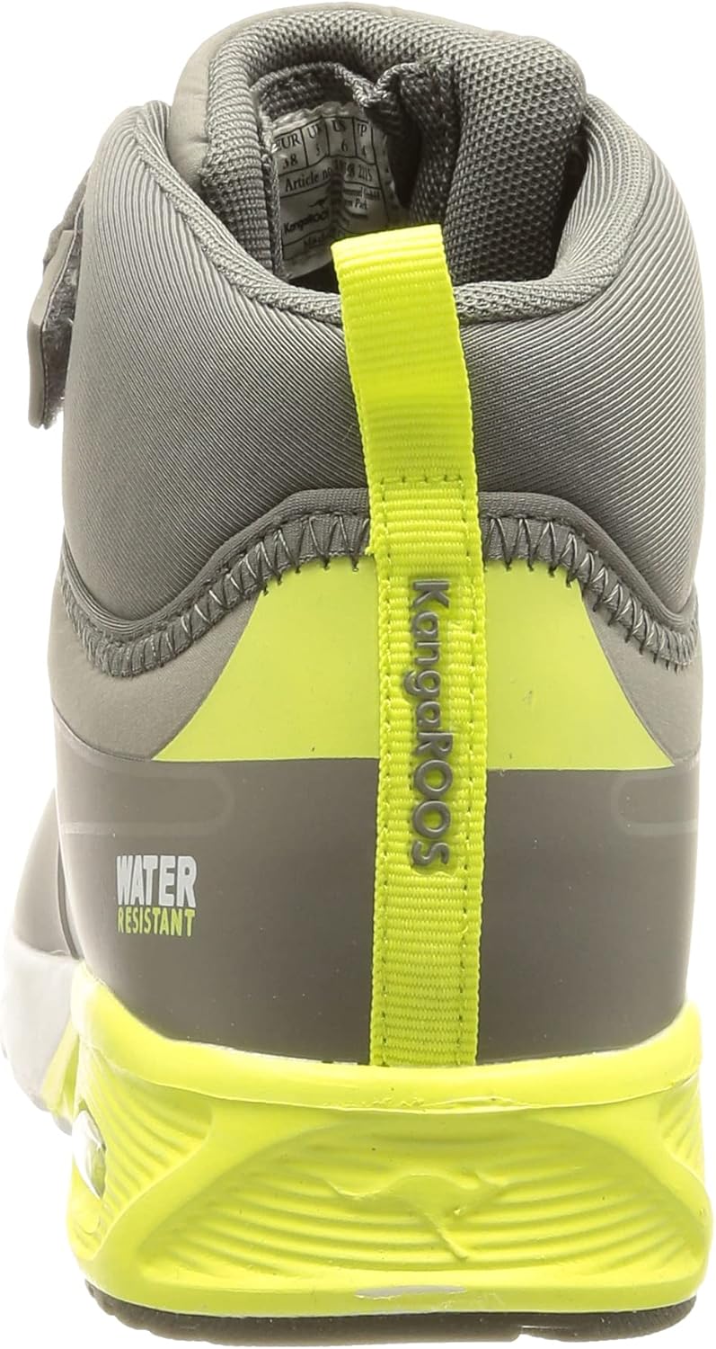 KangaROOS Unisex Kinder Kx-Hydro Sneaker 27 EU Ultimate Grey Limetta, 27 EU Ultimate Grey Limetta