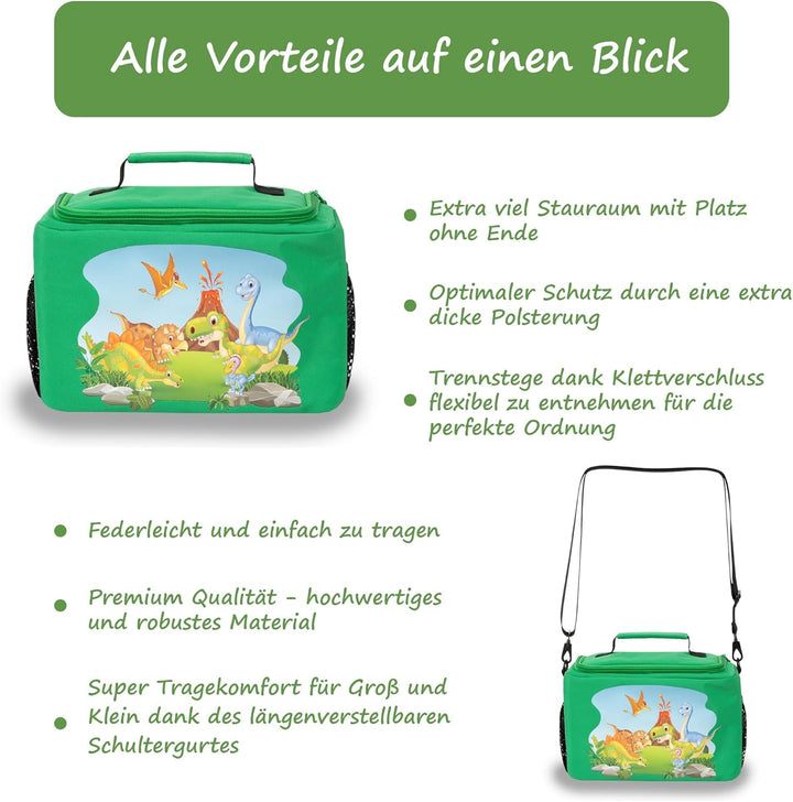 GRINSEZWERGE Tasche für Toniebox und bis zu 30 Tonie Figuren - 12 Motive | Aufbewahrung für Tonies H