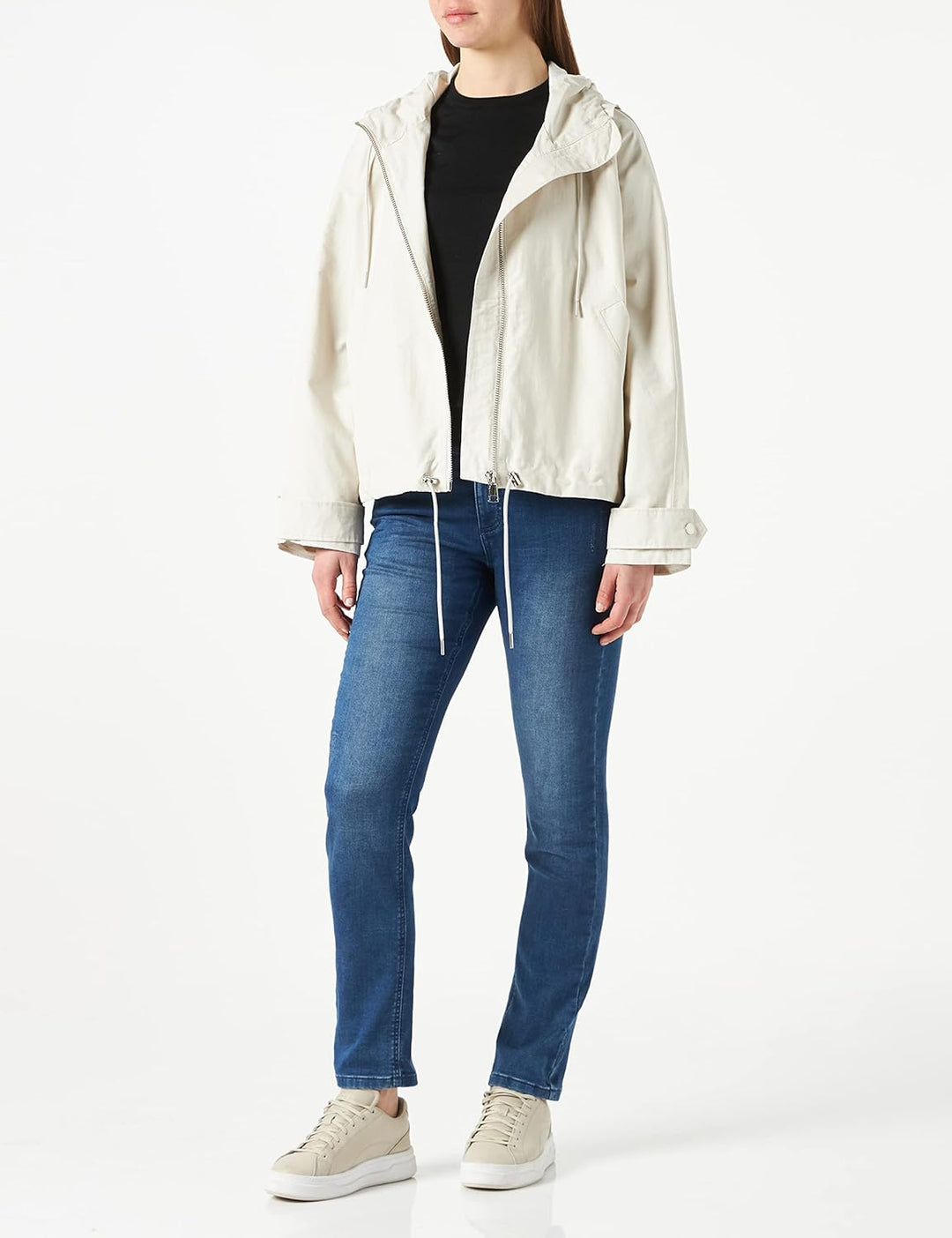 s.Oliver Damen 120.12.202.16.150.2110333 Jacke langarm LOOSE FIT L off-white, L off-white