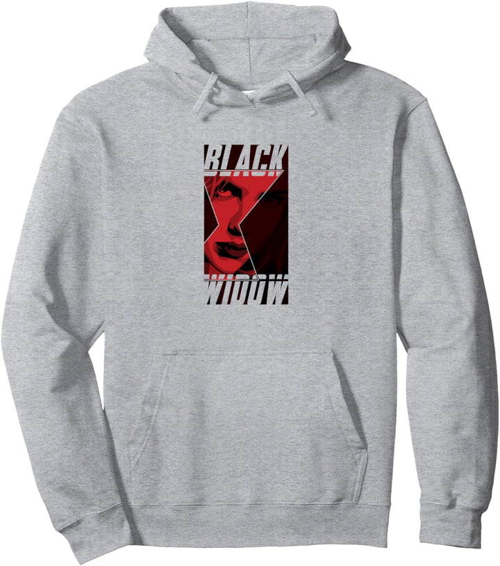 Marvel Black Widow Logo Fill Portrait Pullover Hoodie