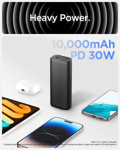 Spigen ArcPack Powerbank Klein USB C Leicht 10000mAh PD 30W PPS 25W Externer Akku Pack für iPhone 15