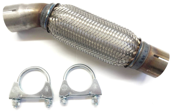 Für Seat Für VW Für Skoda Flexrohr Flexstück Flammrohr Auspuff Rohr vorne 45,8x290mm mit 2 Schellen