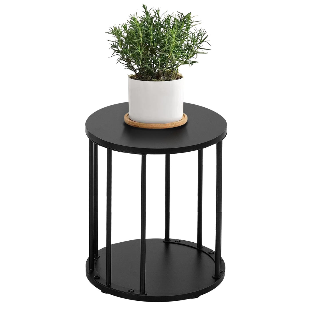 HDANI Rund Pflanzenständer Metall 35cm,Solider und Robuster Blumenständer für Wohnzimmer, Garten,Bal
