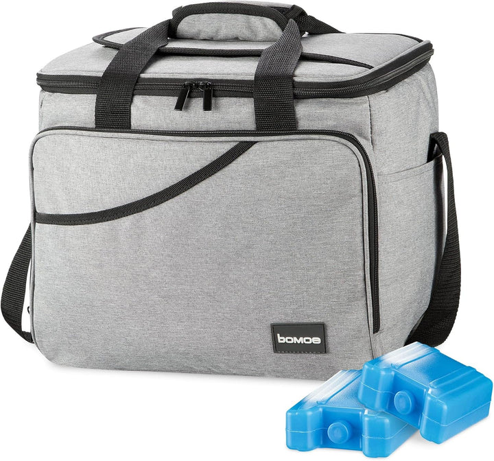 bomoe 25 Liter Kühltasche faltbar - Kühlbox inkl 2X Kühlakkus - Outdoor Isoliertasche mit 16h Kühlfu