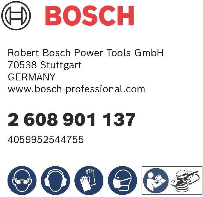 Bosch Accessories 50x Schleifpapier Expert C470 Mehrloch (für Hartholz, Farbe auf Holz, Ø 150 mm, Kö