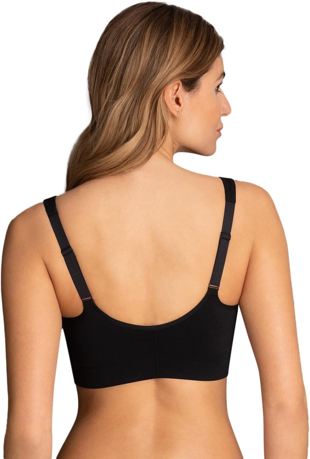 Anita 5768X-001 Women's Care Lynn Black Mastectomy Post Operative Bra L