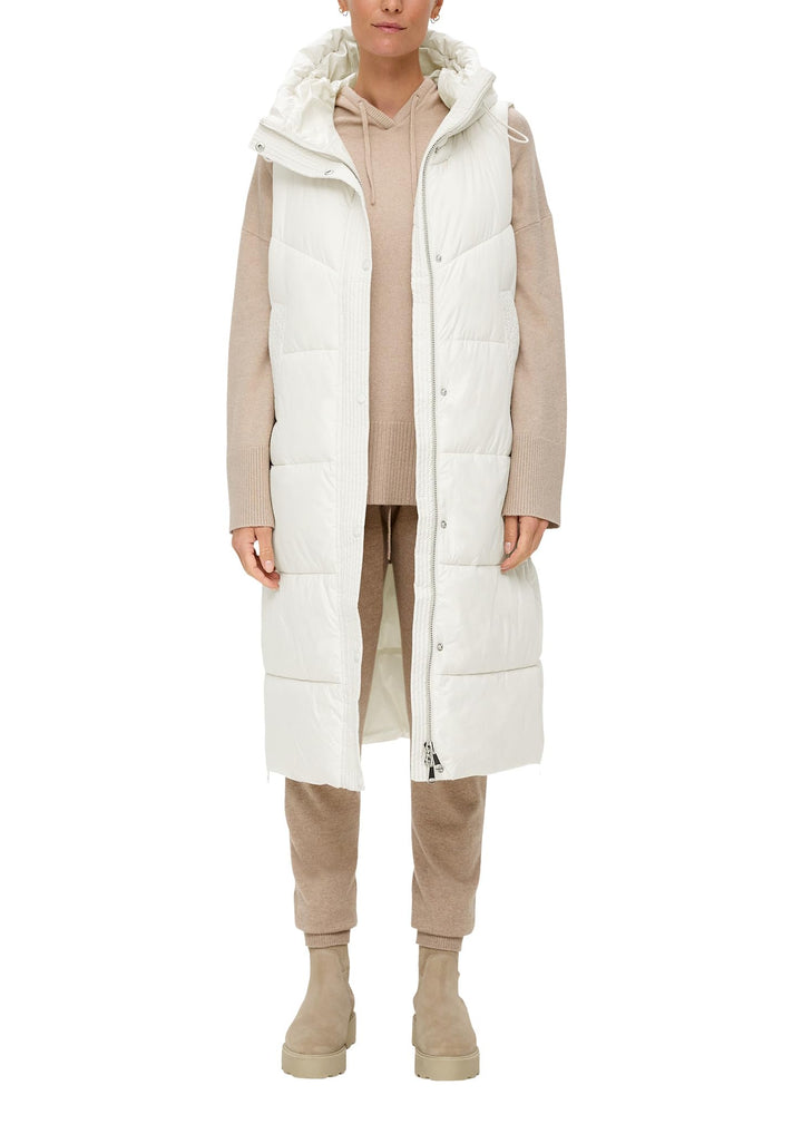 s.Oliver Steppweste mit Kapuze 36 creme 0330, 36 creme 0330