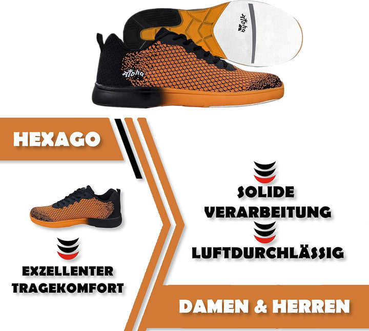 Bowling-Schuhe – Aloha HexaGo – Bowlingschuh für Damen, Herren und Jugendliche – Für Rechts- und Lin