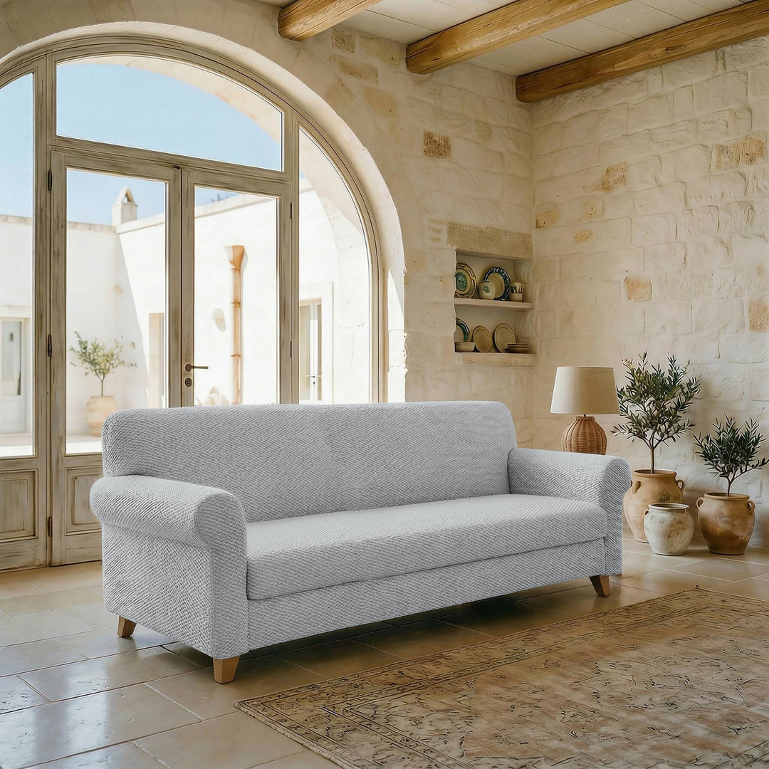 Sogni e capricci CD-FASH-GRIGIO CHIARO-4P “Fashionable” Sofa Abdeckung, Hell grau, 4 Plätze Hell Gra