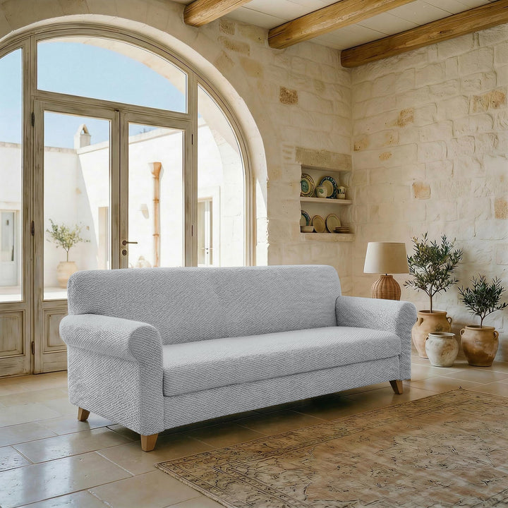 Sogni e capricci CD-FASH-GRIGIO CHIARO-4P “Fashionable” Sofa Abdeckung, Hell grau, 4 Plätze Hell Gra
