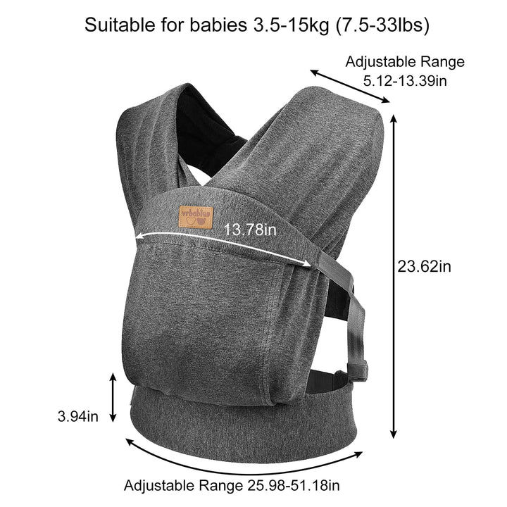 Babytrage für Neugeborene ab Geburt Extra Weich,Bauchtrage Baby-Tragetasche Ergonomisch Geeignet für