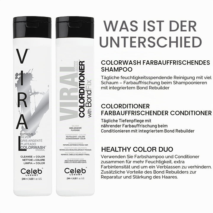 Celeb Viral Extreme Silver 244 ml Colorwash Mehrfarbe 244 ml (1er Pack), Mehrfarbe 244 ml (1er Pack)