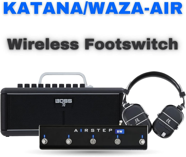 Airstep BW Edition KATANA-AIR, WAZA-AIR Fusssteuerung mit 5 Fussschaltern, 4 Steuermodi (Voreinstell