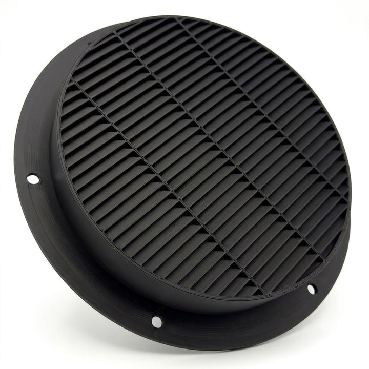 Lichtfalle 150mm Gen 2 lichtdichtes Zuluftgitter für Growbox & Growzelt | Für 150mm Systeme · Schwar
