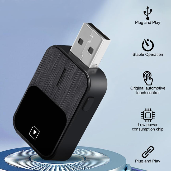 Flintronic CarPlay Adapter Kabellos CarPlay Dongle mit USB und USB-C Verlängerungskabel, kompatibel