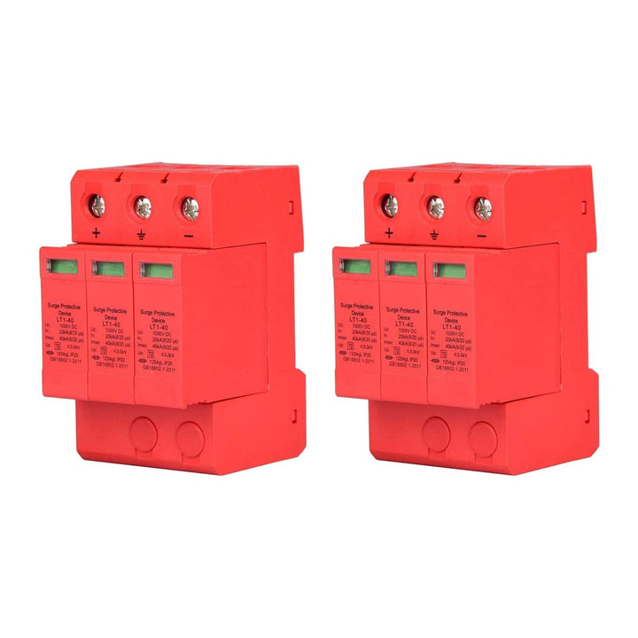 3P 3,0KV DC-Überspannungsschutz-Ableitergerät für Blitzschutz (2pcs 3p40ka) 2pcs 3P 40kA, 2pcs 3P 40