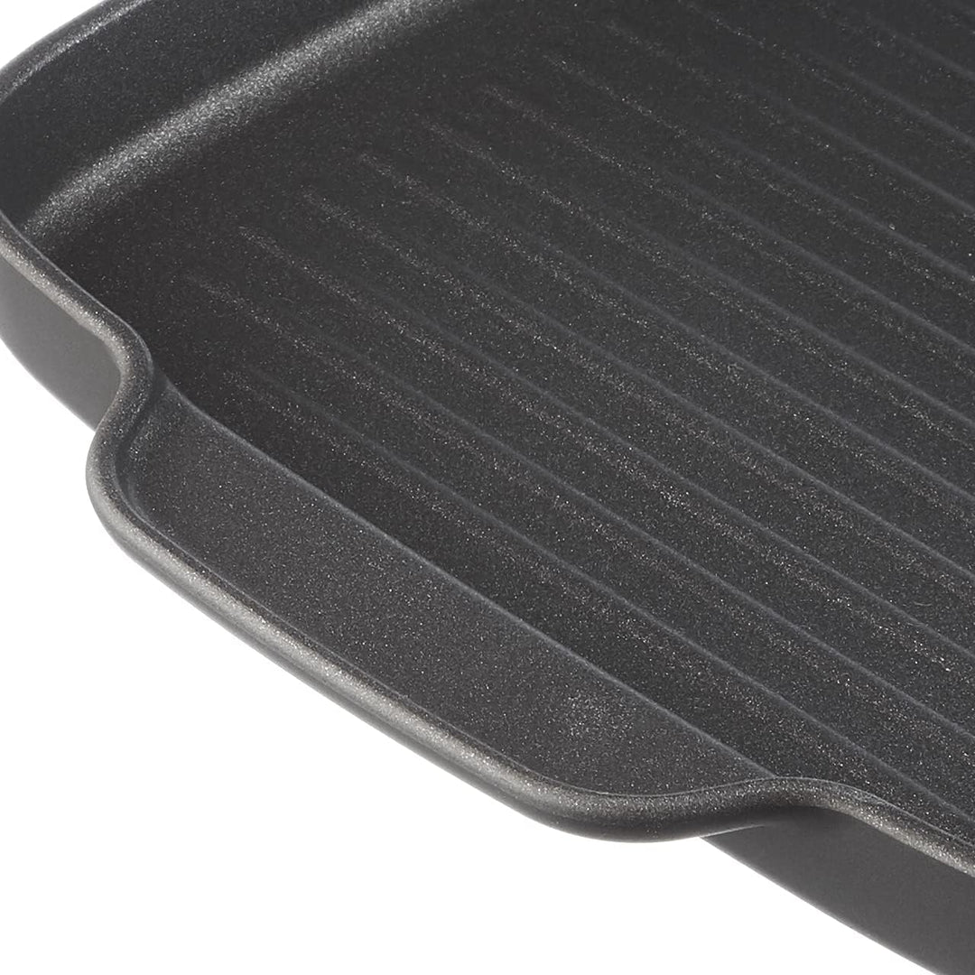 Alessi Mami 3.0SG123/38 Grillpfanne, Aluminium, silber, 38,40 x 23,60 x 2,70 cm, Einheiten, 1.0