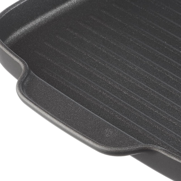 Alessi Mami 3.0SG123/38 Grillpfanne, Aluminium, silber, 38,40 x 23,60 x 2,70 cm, Einheiten, 1.0