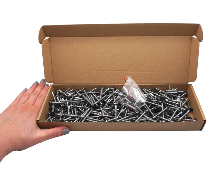 SKIR'CO (300 Stück) Lackierte selbstbohrende Schrauben 4,2 x 40 mm, Blechschraube, PH modifizierter