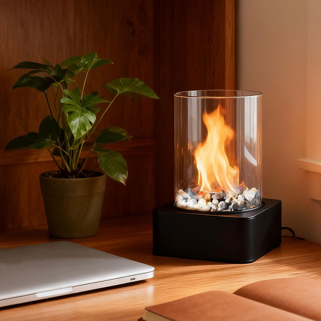Tischfeuerstelle Mini Ofen Brenner, 29 X 16 cm Tischkamin Für Den Innenbereich, Tragbarer Standkamin