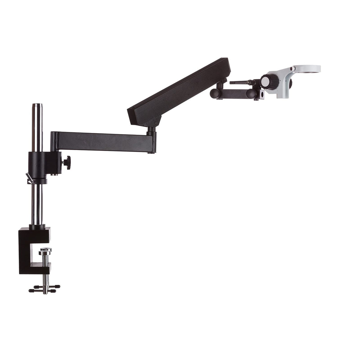 AmScope Gelenkständer mit Pfostenklemme und Fokussierleiste für Stereo-Mikroskope