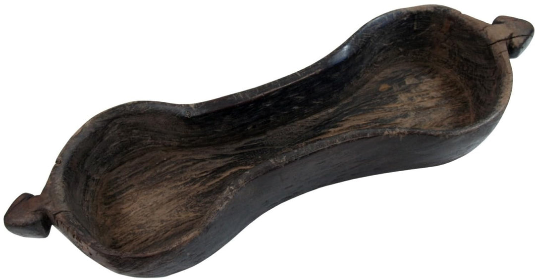 GURU SHOP Holzschale, Braun, 14x93x27 cm, Schalen