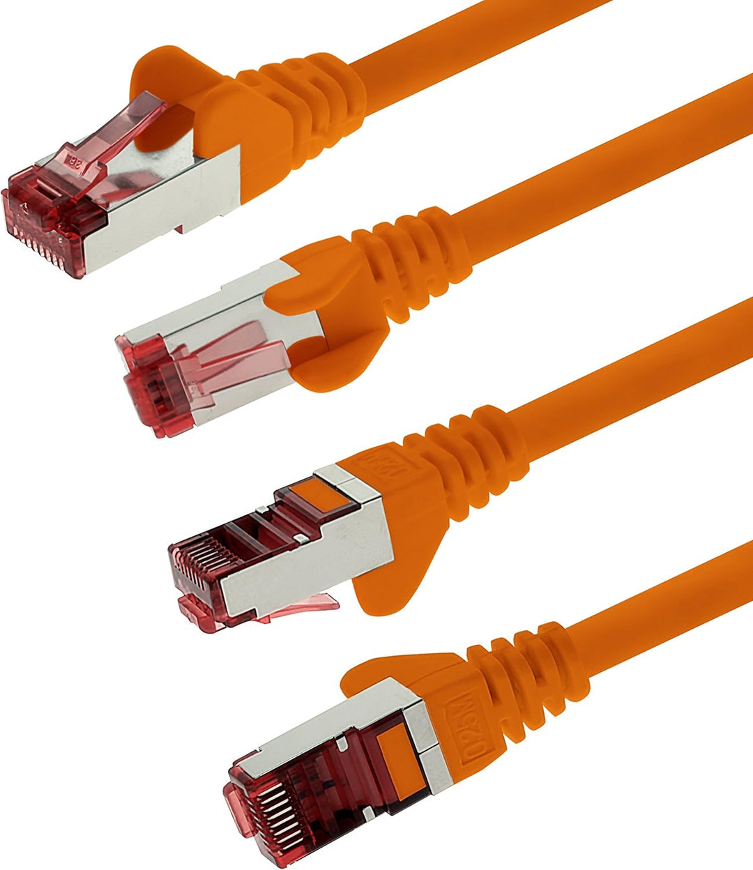 1aTTack.de 10x 7,5m - Cat 6 Netzwerk-Kabel Patch-Kabel Cat6 RJ45 SFTP - orange