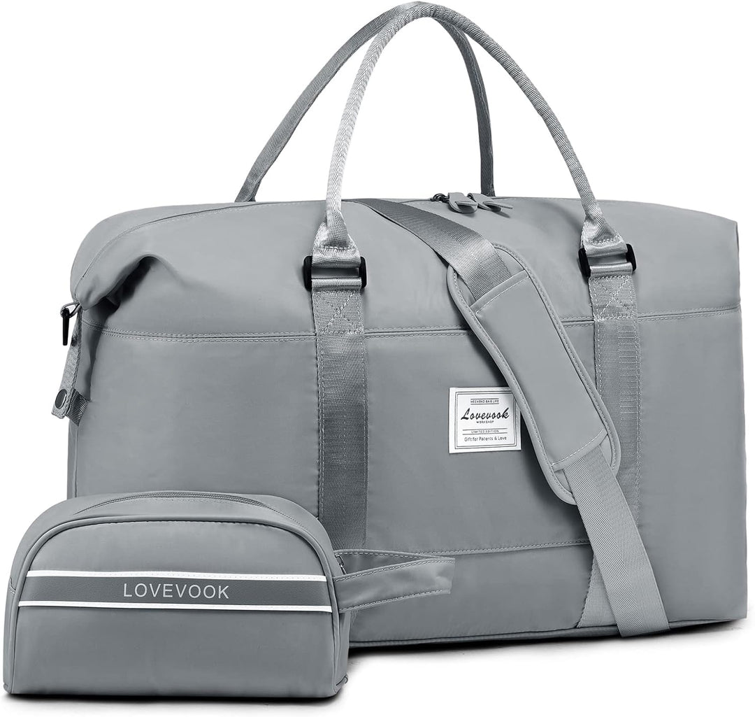 LOVEVOOK Reisetasche Damen 30L Sporttasche Handgepäck Tasche Weekender Bag Schwimmtasche Wasserdicht