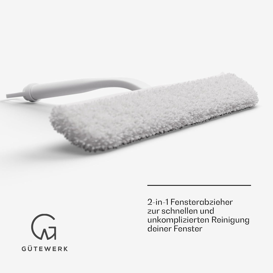 2 in 1 Fensterreiniger und Reinigungstuch, 23 cm Glasreiniger, Duschabzieher Box, Fensterreinigung w