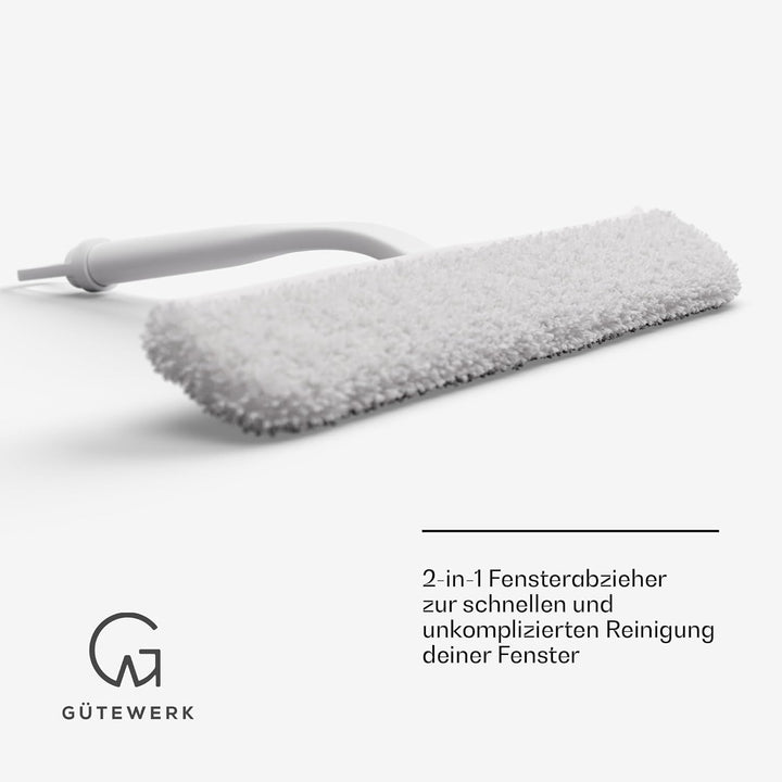 2 in 1 Fensterreiniger und Reinigungstuch, 23 cm Glasreiniger, Duschabzieher Box, Fensterreinigung w