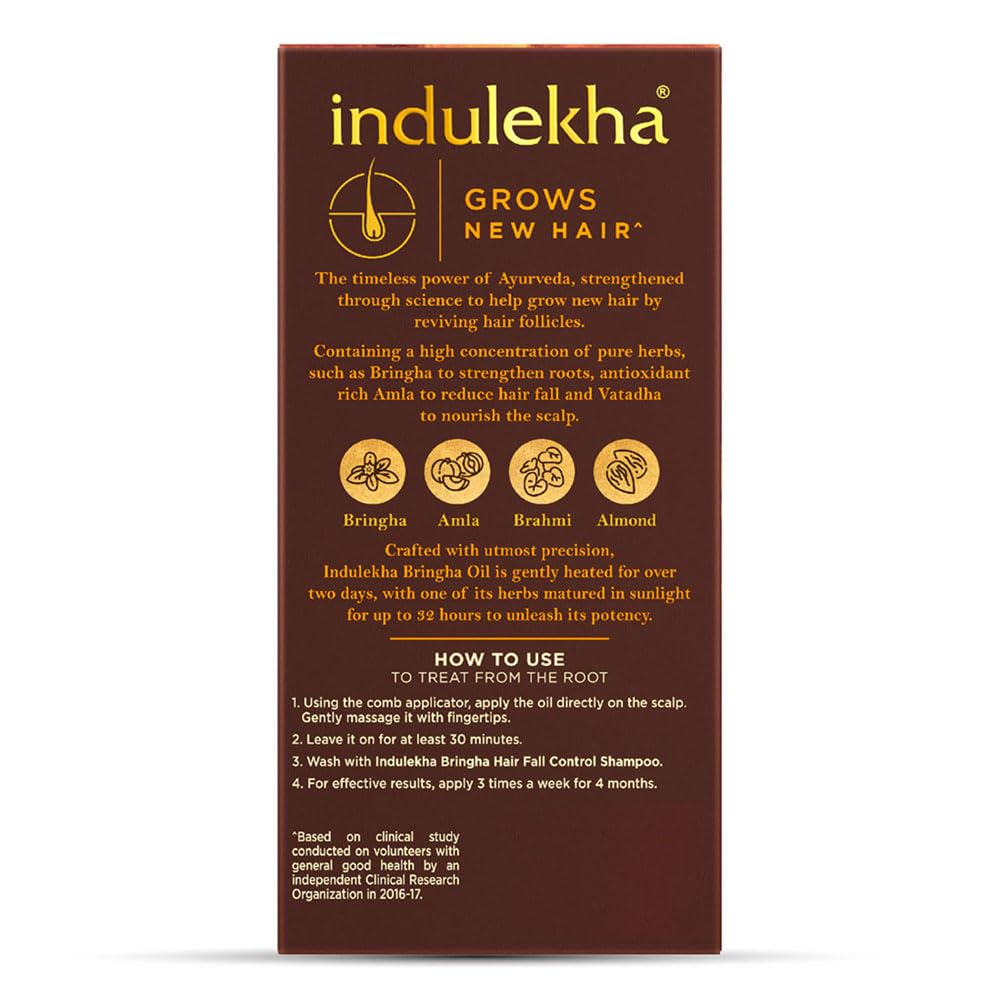 Indulekha Bhringa Haaröl, 100 ml, aus Indien, 2 Stück 200 ml (1er Pack), 200 ml (1er Pack)